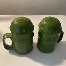 Vintage MCM A Price Salt & Pepper Shakers Large Green picture