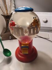 Rare Vintage M&M’s Candy Dispenser Plastic Pre Owned & Works Old School Style picture