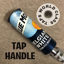 shorty 4in BLUE MOON BEER TAP HANDLE marker short tapper stubby BELGIAN WHITE picture