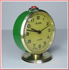 Slava Alarm Clock, Mechanical, Vintage 1980's Decor #145241 picture