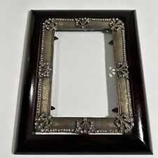 Antique French Art Deco Style Picture Frame, c1920's,Cherry Wood Rhinestones VGC picture