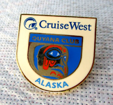 Alaska Cruise West Lapel Pin Ouyana Club Totem Pole Travel Souvenir Eskimo picture