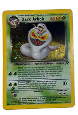 Pokémon Rare Error Card Dark Arbok Team Rocket Holo 1999 23000 2/82 Misprint picture