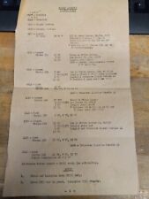 Rare  U.S.S. Lexington Flight Schedule For The Fleet  Oct 12,1944 Leyte picture