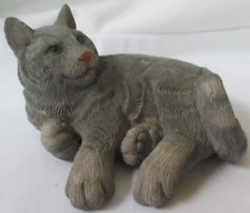 VINTAGE LAYING CAT FIGURINE picture