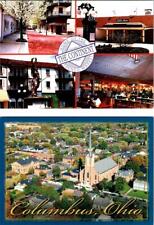 2~4X6 Postcards COLUMBUS OH Ohio THE CONTINENT~FRENCH MARKET Shops/Cafe & AERIAL picture