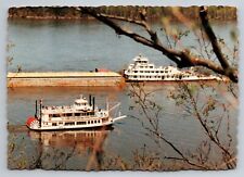 Riverboat Mark Twain On The Mississippi At Hannibal Missouri Posted 1985 picture