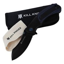 KILL™ Blue Racer Heavy Duty Ball Bearing Assisted Nessmuk Blade Pocket Knife picture