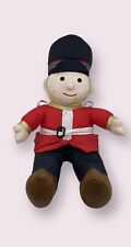 90s TOY SOLDIER Christmas Holiday Nylon Puffy Stuffed Plush Doll Decor Vtg picture