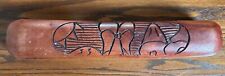Vintage African Hand Carved Oware Mancala Game Case Board picture