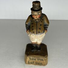 Vintage 1920s Charles Dickens ANRI Joe The Fat Boy  Carved Wood Figurine Italy picture