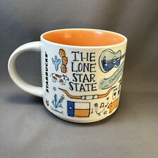 Coffee Mug Cup Starbucks TEXAS Been There Series 2018 Orange and White 14oz picture