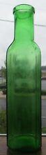 Nice Light Lime Green Mold Blown Tooled Top Wide Mouth Pickle or Capers Bottle picture