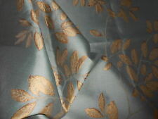 Kravet Couture fabric Silk Wool DESTINY in TURQUOISE leaves design new 1.25Y picture