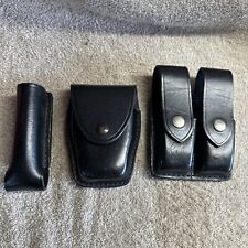 Set Of Jay Pee Black Plain Double Mag Pouch Handcuff Pouch Flashlight Pouch B#3 picture