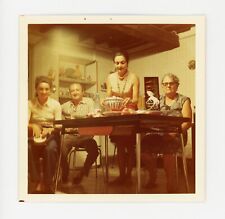 Snapshot - SOUP & FORMICA. Original Vintage Found Photo. 1972, Abstract, Funny. picture