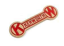 kenworth kw brass emblem lapel enamel hat pin peterbilt mack metal picture