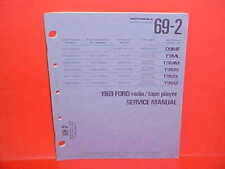 1969 FORD MUSTANG MACH I BOSS 302 429 MOTOROLA 8-TRACK/AM RADIO SERVICE MANUAL picture