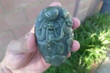 VINTAGE HAND CARVED CHINESE JADE PAPERWEIGHT US SELLER picture