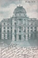 CITY HALL, BOSTAN MASS 1905, BEN FRANKLIN STAMP picture