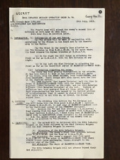 WW1 SOMME : 1916 : 20TH INFANTRY BRIGADE OPERATION ORDER No.74  *(Reproduction)* picture