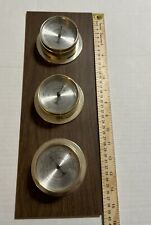 Vtg Springfield Instrument Thermometer Barometer Humidity Meter Weather Station picture