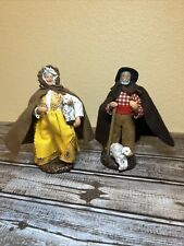 Florence clay man and woman Shepherd figures  6.5 inces picture