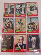 STAR WARS 1977 Second Series RED Topps Trading Cards 18 cards picture