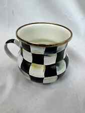 Mackenzie Childs Courtly check enamel 16oz mug cup picture