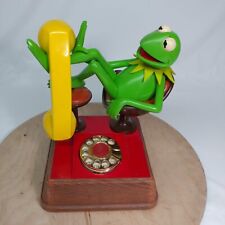 Vintage Kermit the Frog Phone 1983 Jim Henson Manual Rotary Telephone UNTESTED picture