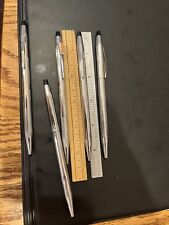 Vintage lot of Cross Silver Pencils Pens Shell Whirlpool picture