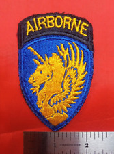US Army Authentic WW2 Era 13th Airborne Division Patch W/Attached Tab picture