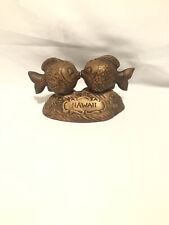 Kissing Fish Vintage Salt and Pepper Set.  Hawaii Souvenir By Treasure Craft picture