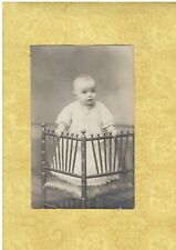 x RPPC real photo postcard 1908-29 BABY ON A CHAIR  picture