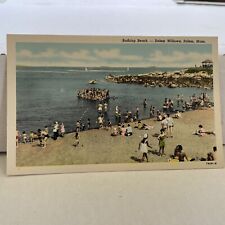 Bathing Beach at Salem Willows Massachusetts Postcard picture