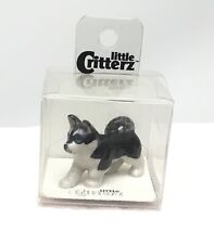 Little Critterz Bering Siberian Husky Pup Miniature Porcelain Figurine AK814 picture