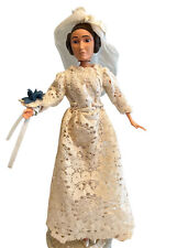 Vtg Star Wars Princess Leia Bride Doll Lace Dress And Veil 12 In Unique Handmade picture