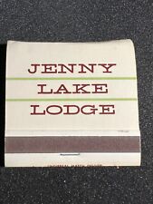VINTAGE MATCHBOOK - JENNY LAKE LODGE - GRAND TETON NATIONAL PARK - UNSTRUCK picture