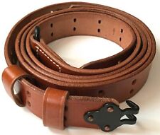 US M1907 Leather Sling WWII M1 Garand Leather Sling (Leather & Steel Hardware) picture
