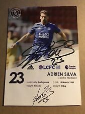 Adrien Silva, Portugal 🇵🇹 Leicester City FC 2018/19 hand signed picture