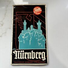 Vintage Nurnberg Map, 1950s, Falk Landkarten Verlag, Impressive Map Layout picture