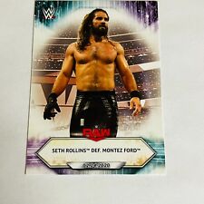 2021 Topps WWE Base Card #22 Seth Rollins def. Montez Ford – Raw picture