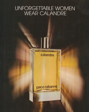 1980 Paco Rabanne Print Ad Advertisement Unforgettable Women Wear Calandre picture