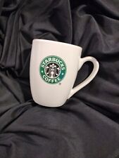 VTG Starbucks Coffee Mug 10.2oz White Classic Green Siren Mermaid Logo HANDLE picture