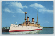 USS Olympia Flagship Admiral Dewey Battle of Manila Bay c1961 Postcard    pc21 picture