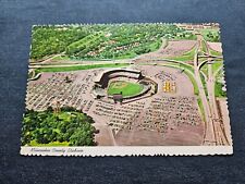 Postcard WI Wisconsin Milwaukee County Baseball Stadium Aerial View Brewers picture