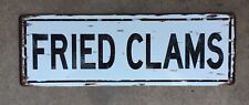 Essex Massachusetts Woodman's Fried Clams Seafood Vintage  Steel Sign picture