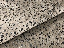 Zinc Textile Foil Dot Velvet Upholstery Fabric- Giacometti Linen 2.75 yd Z500/02 picture
