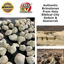 20 PCS AUTHENTIC BRIMSTONE SULFUR BALL SODOM & GOMORRAH BIBLICAL HOLY DEAD SEA picture