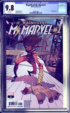 MAGNIFICENT MS MARVEL #1 CGC 9.8 *NEAR MINT/MINT (May 2019) * white pages picture